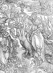 Obrzydliwa Kobieta. Za Objawieniami św. Jana, (Albrecht Dürer.)