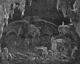 Lodowe Piekło Dantego. (Gustave Doré.)