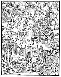 
Pojawienie się krzyża. Z Grünbeck - /Eine neuve auszlegung
der seltzamen wunderzaichen / (1507 rok).