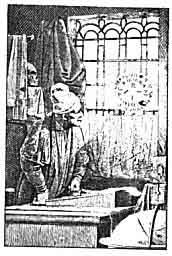 
Faust trzymający symbol Makrokosmosu. (Za P. Rembrandt.)